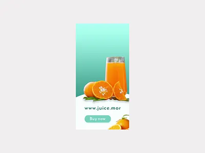 Juice animation design graphic design html5 juice animation juice banner orange animation orange banner product design web animation