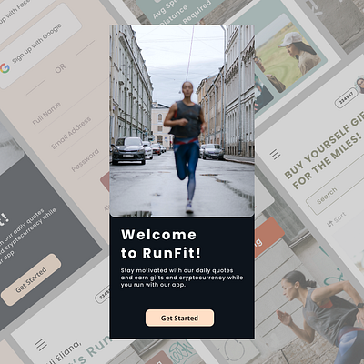 "RunFit" App Design 3d andriod appdesign mobileapp branding design designthinking interactiondesign ios andriod mobileapp mobileux productdesign ui uidesign userexperience userinterface ux uxdesign