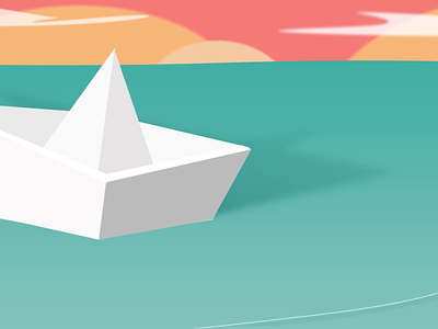 the ship is sailing animation paper ship papership animation ship ship animation ship illustration ship on lake water animation
