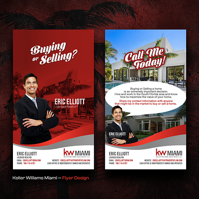 Keller Williams Miami advertising design flyer graphic design