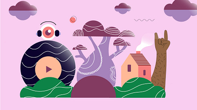 Purple abstract design using Adobe illustrator design graphic design illustration vector