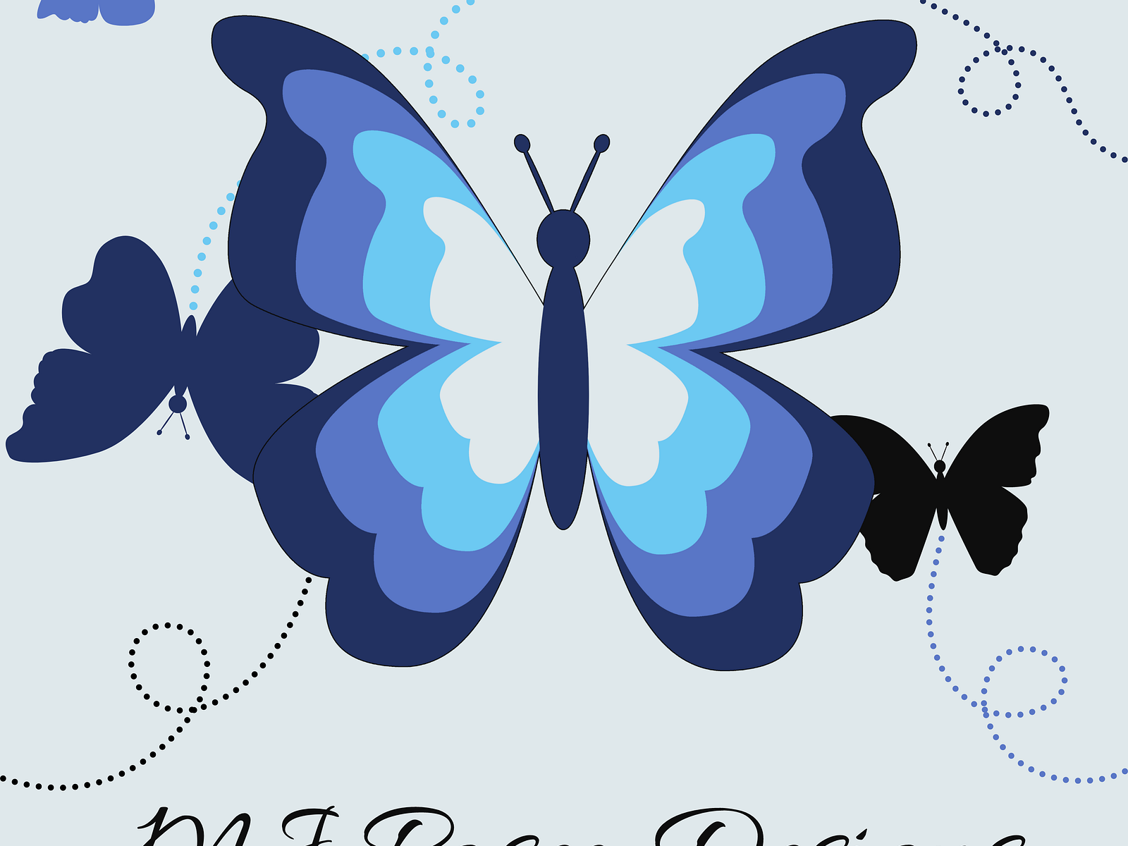 MJRasco Blue Butterflies by Melissa J Rasco on Dribbble