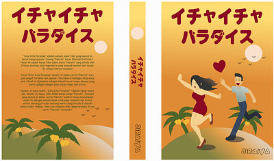 Icha Icha Paradise Book Cover design flatillustration graphic design illustration ilustration vector