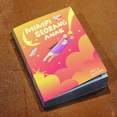 Mock Up Mimpi Seorang Anak Book design flat flatillustration graphic design ilustration mockup vector