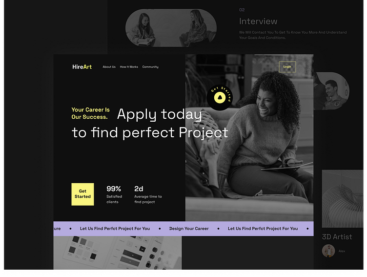 Hire Art by Anastasiia Marchenko on Dribbble