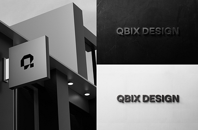 Qbix Design - Brand Identity architecture brand identity branding interiordesign logo minimal q logo qbix design square logo