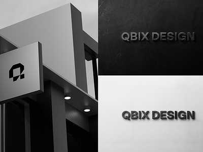 Qbix Design - Brand Identity architecture brand identity branding interiordesign logo minimal q logo qbix design square logo