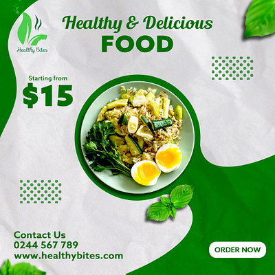 Food Social Media Flyer branding design flyer food graphic design photoshop poster