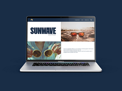 Sunwave Eyewear - Sunglasses Website branding design minimal ui ux