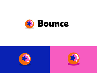 Bounce ball bold bounce branding design logo logodesign modern