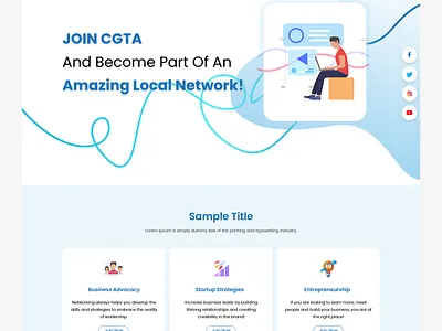 Web template adobexd branding design illustraion template ui ux