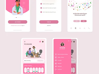 Healthcare mobile app adobexd branding design illustraion mobile mobileapp ui ux