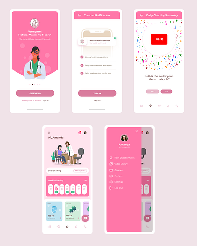Healthcare mobile app adobexd branding design illustraion mobile mobileapp ui ux