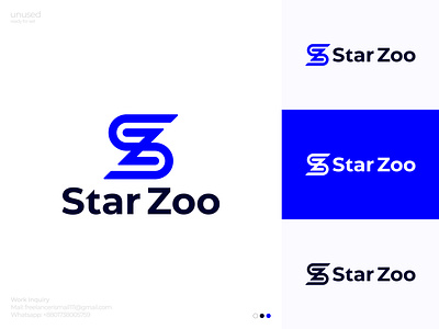 Star Zoo, (Letter S+Z) Letter Logo Design Concept app logo branding graphic design letter s logo letter sz logo logo logo design logo make s logo s modern logo star zoo star zoo logo sz logo sz modern logo web logo z letter logo z logo z modern logo