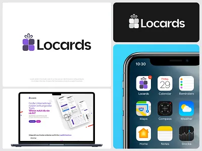 Locards | Gift Card - Loyalty Card - Gift box - App Icon Logo app app icon app logo brand identity design branding card creative credit card defi delivery service ecommerce finance gift box gift wrap l logo letter l loyalty card saas web design web3