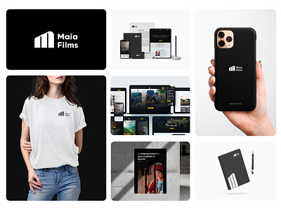 Brand Identity for Maia, an audiovisual production company. audiovisual brand identity branding company design graphic design logo logo audiovisual maia production