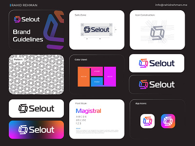 Selout - Brand Style Guidelines brand book brand guide brand guideline brand manual brandbook branding branding deck branding guide branding guidelines corporate identity creative logo design guidelines icon logo logo style guide logotype manual modern logo styleguide