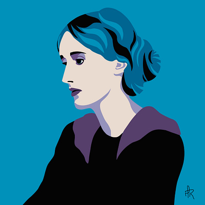 Virginia Woolf graphic design illustration