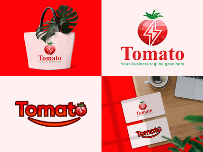 Modern, Creative, Minimalist, Voltage icon, Tomato - Logo Design applogo creativelogo logo logobrand logoconcept logodesign logodesigner logodesigners logoideas logoinspire logomark logoprocess logoroom logos minimalistlogo modernlogo professionallogo thirtylogos tomato voltagelogo