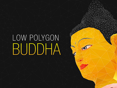 Low Polygon Buddha buddha vector low polygon buddha