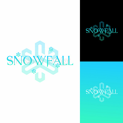 SNOWFALL 3dlogo design graphics graphicsdesigner lettermarklogo lettermarklogomaker logo logos minimalist mockup