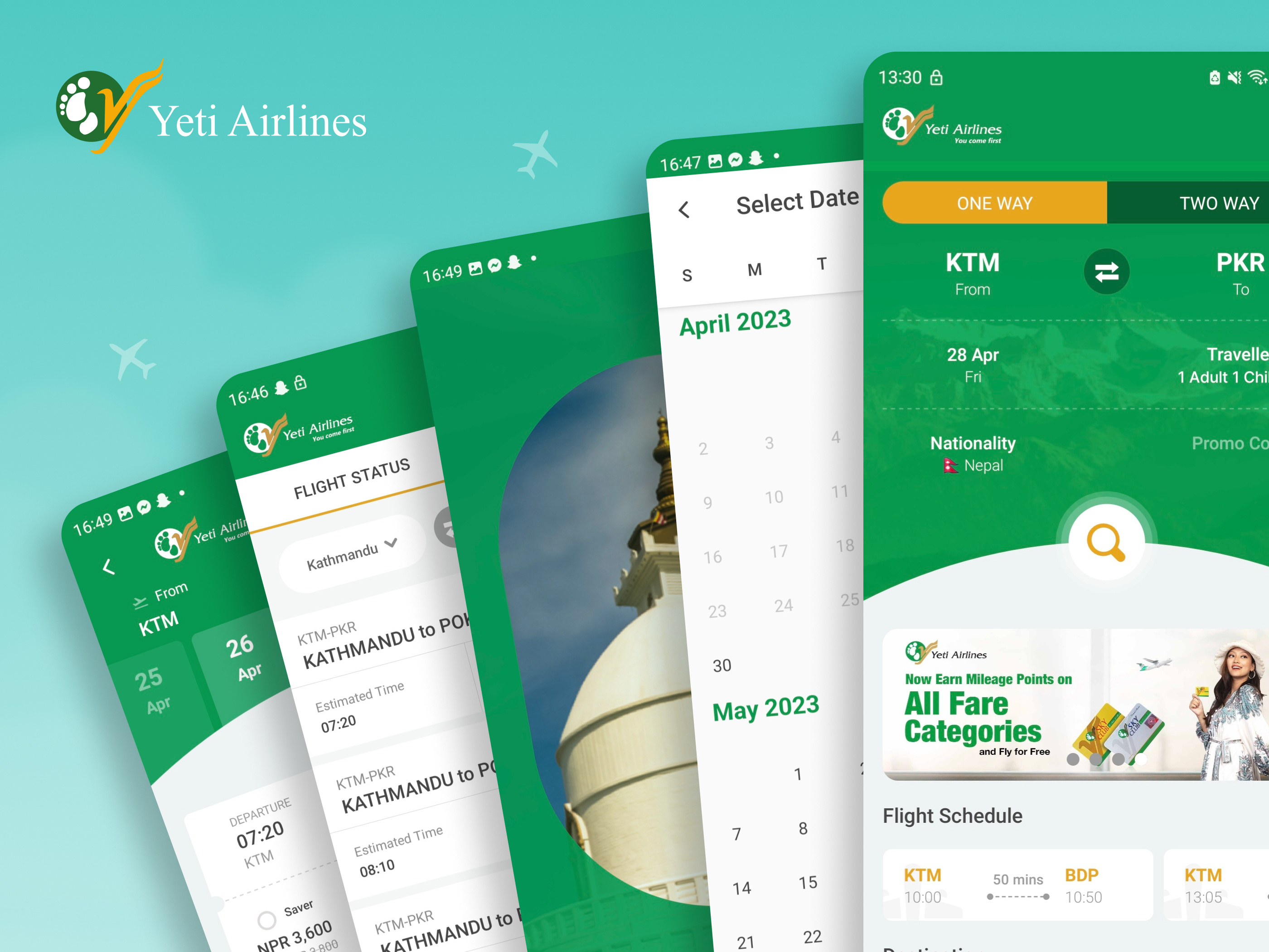 Yeti Airlines App