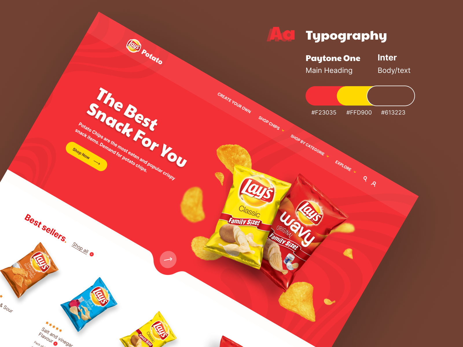 Lays Potato Chips Landing Page By Md Yeasin Arafat On Dribbble