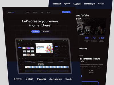 Video.use - Video Editor SaaS Landing Page