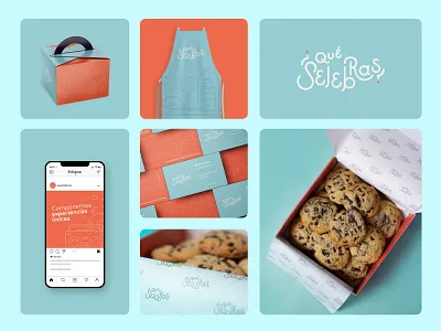 Brand Identity for Que Selebras? - Cooking Studio. brand brand identity branding cooking design graphic design identity illustration logo que selebras studio