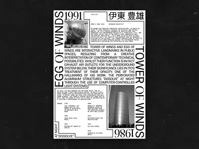 Toyo Ito | Posters Collection behance brand brand identity branding branding design brutalism font graphic design graphicdesign graphicdesign branding illustration poster posterdesign posters posters design print type typeface typography