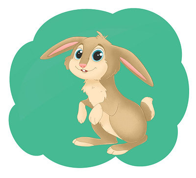Bunny (Educational cards for children, onomatopoeia) art banny charactersdesign childrensbookillustrator cute design eyes face graphic design illustration illustrator kind logo