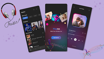 Music app classic music app figma graphic design music music app music app ui music application music lovers musically photoshop ui ux