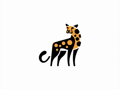 Cheetah Logo abstract animal branding cat cheetah design dots emblem feline geometric icon identity illustration logo mark nature speed sports symbol vector