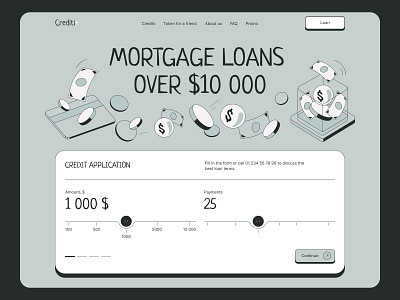 Crediti+ Service for granting loans for companies bank card clean credit crypto crypto website cryptocurrency debit features finance finance saas fintech fintech saas money saas web startup ui uxdesign web design