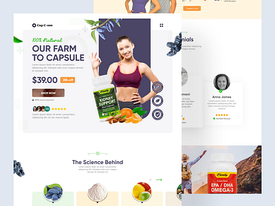 Fitness capsule landing page appdesigner capsule landing page creativedesign designinspiration designprocess designthinking designtips digitaldesign fitness landing page interactiondesign productdesign ui ui designer uiuxdesign user interface userexperience ux uxdesign