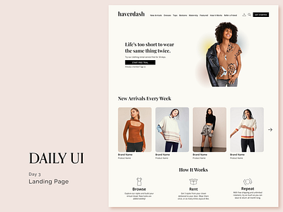 Daily UI #003 - Landing Page daily ui day 3 landing page product des product design ui ux