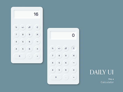Daily UI #004 - Calculator calculator daily ui day 4 design product product design ui ux