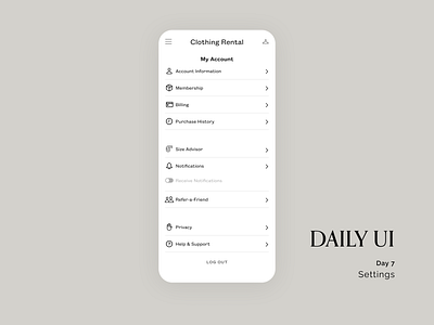 Daily UI #007 - Settings app daily ui day 7 pro product design settings ui ux