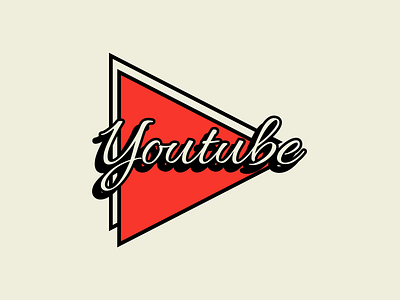 Retro Youtube design graphic design illustration logo vector