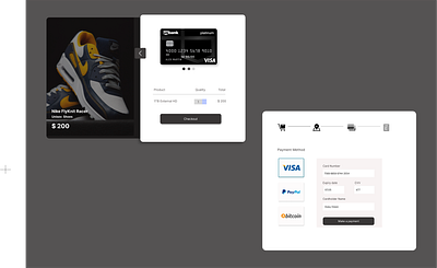 Checkout page graphic design ui