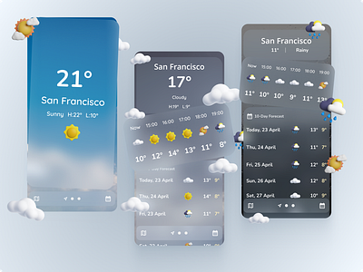 Weather forecast mobile app app clean clear cool design forecast mobile mobile app modern ui ux weather