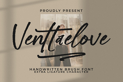 Venttaelove - Handwritten Brush Font grunge