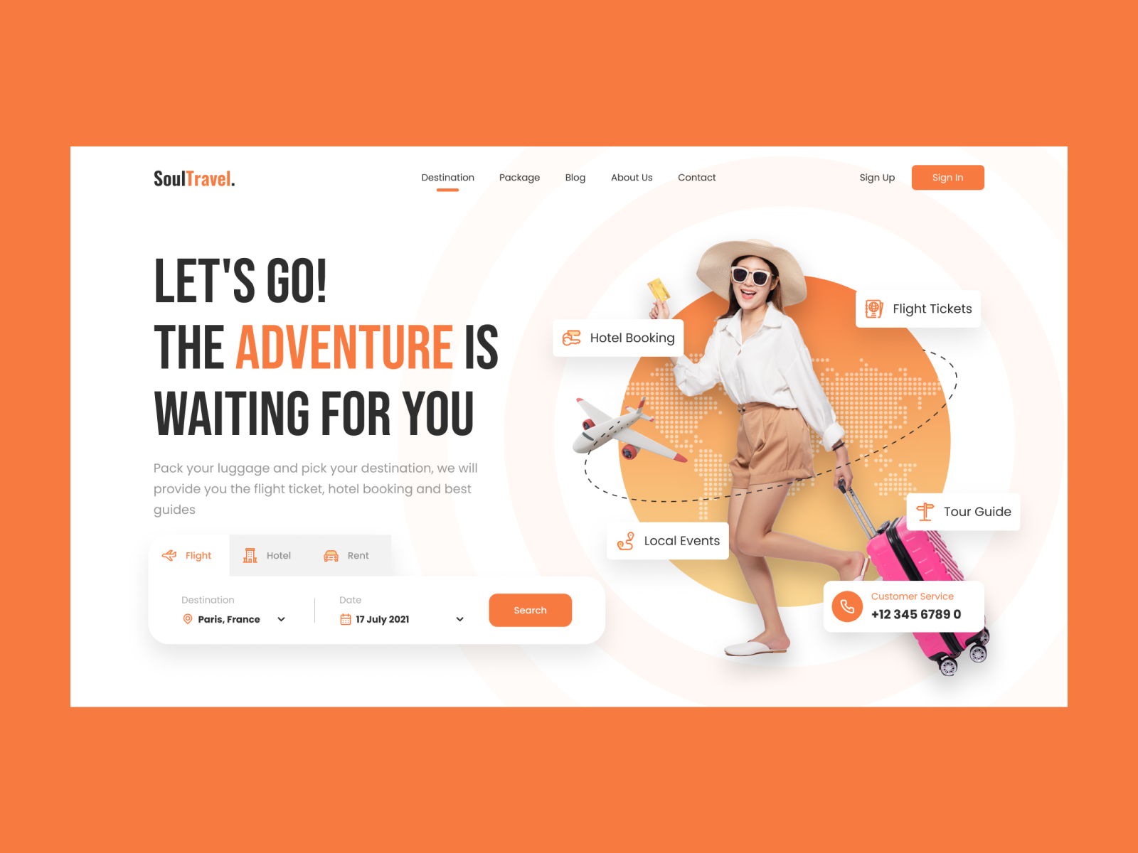 Soul Travel Landing Page By Priyansh Srivastava On Dribbble