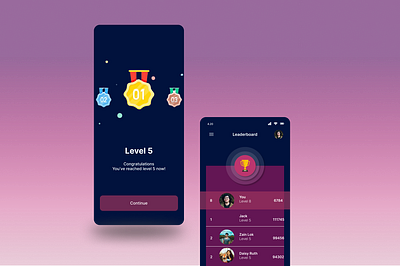 Leader Board graphic design ui