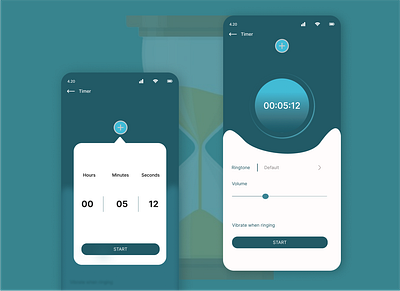 Timer graphic design ui