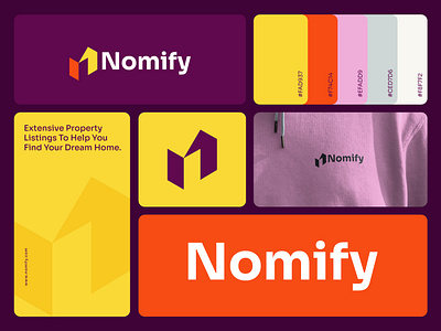 Nomify brand identity branding clean concept design design graphic design logo logo design minimal