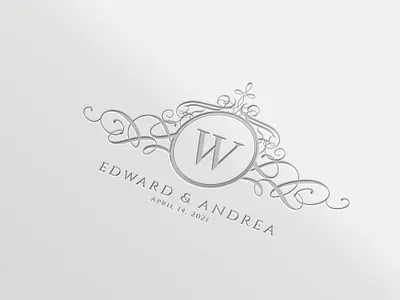 Modern Classic Wedding Logo bespoke wedding logo custom monogram custom wedding logo design illustration logo luxury logo luxury wedding logo wedding logo wedding monogram