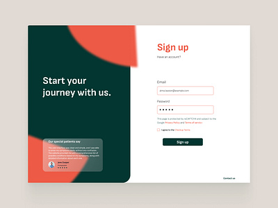 Daily UI [1/100] - Sign Up form for Skims by Thai Ha Nguyen on Dribbble