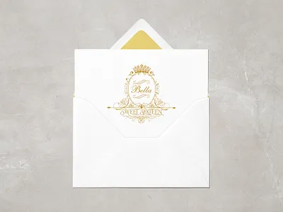 Unique Sweet Sixteen Logo bespoke wedding logo custom monogram custom wedding logo design illustration logo luxury logo luxury wedding logo wedding logo wedding monogram
