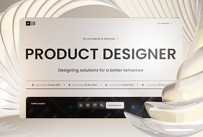 Site Portfolio 3d app blender branding color creativit design illustration logo ui